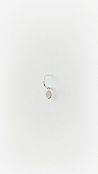Textured Circle Loop Studs