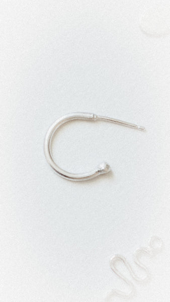 Textured Leaf Loop Studs