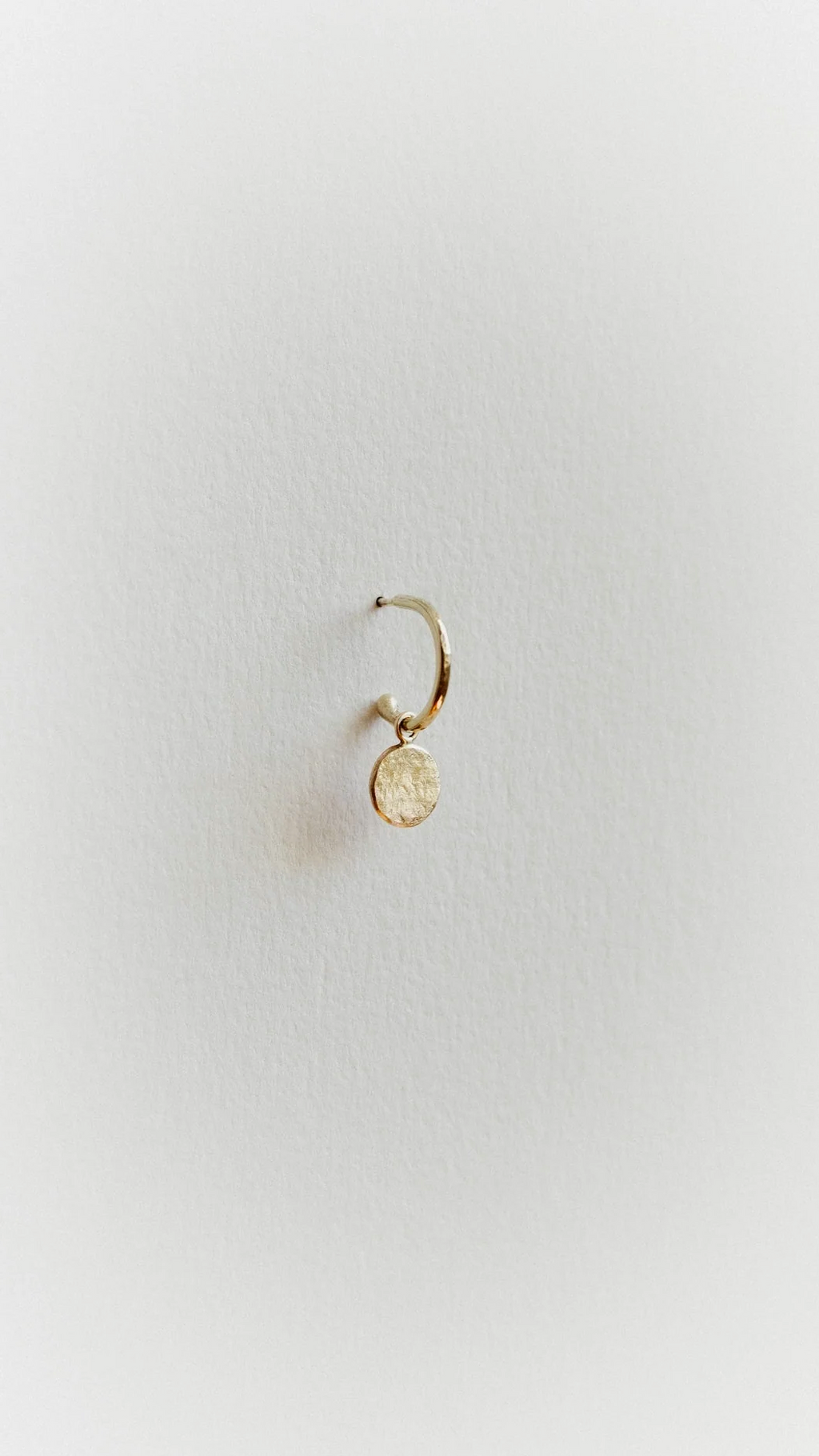 Circle Loop Studs - 18ct Yellow Gold