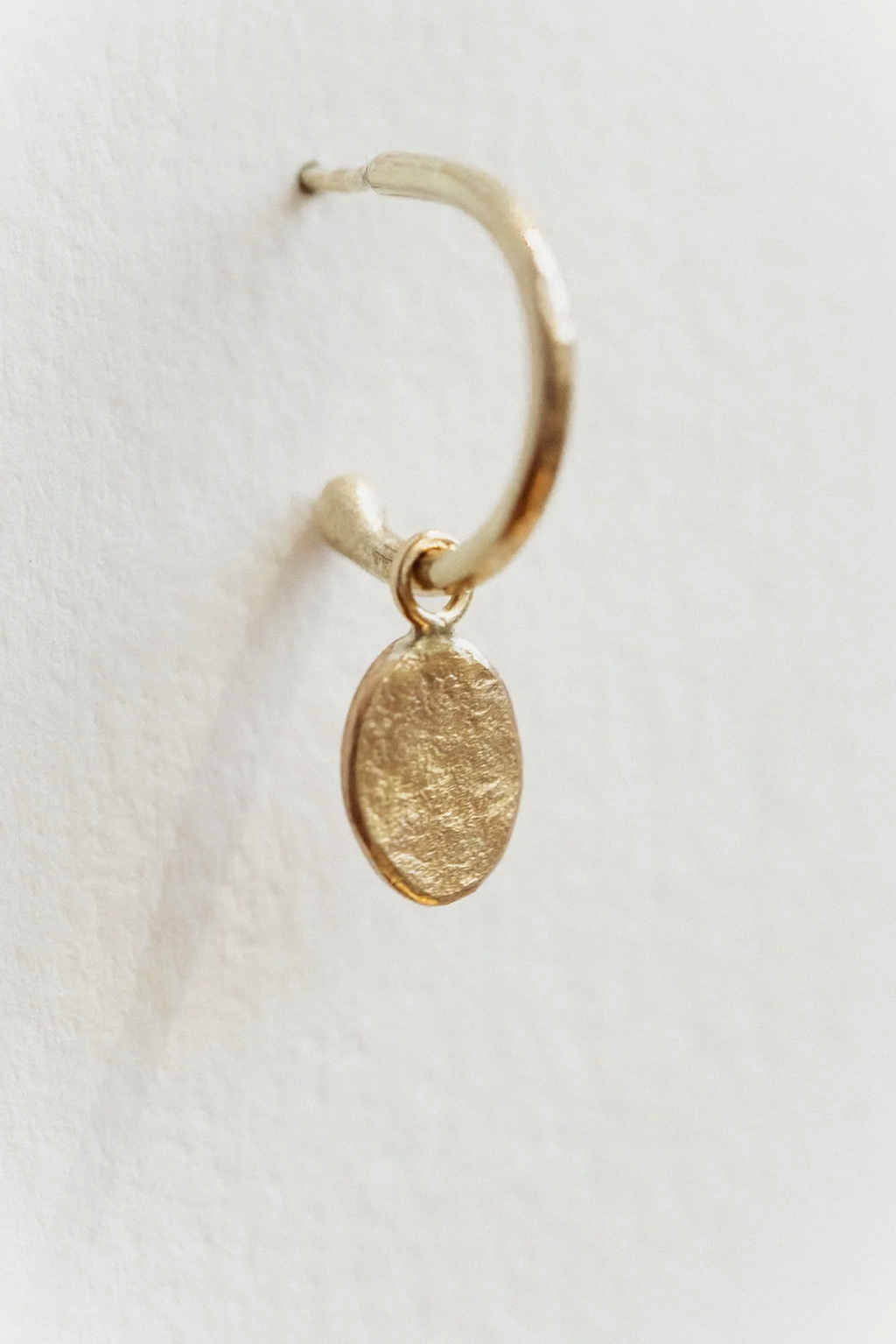 Oval Loop Studs - 18ct Yellow Gold