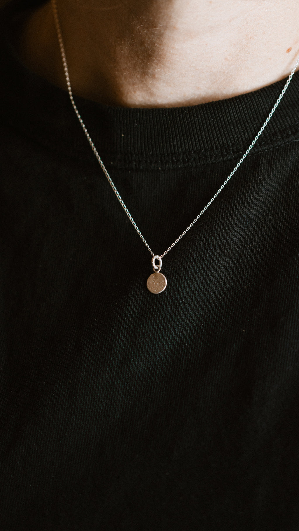 Textured Circle Charm