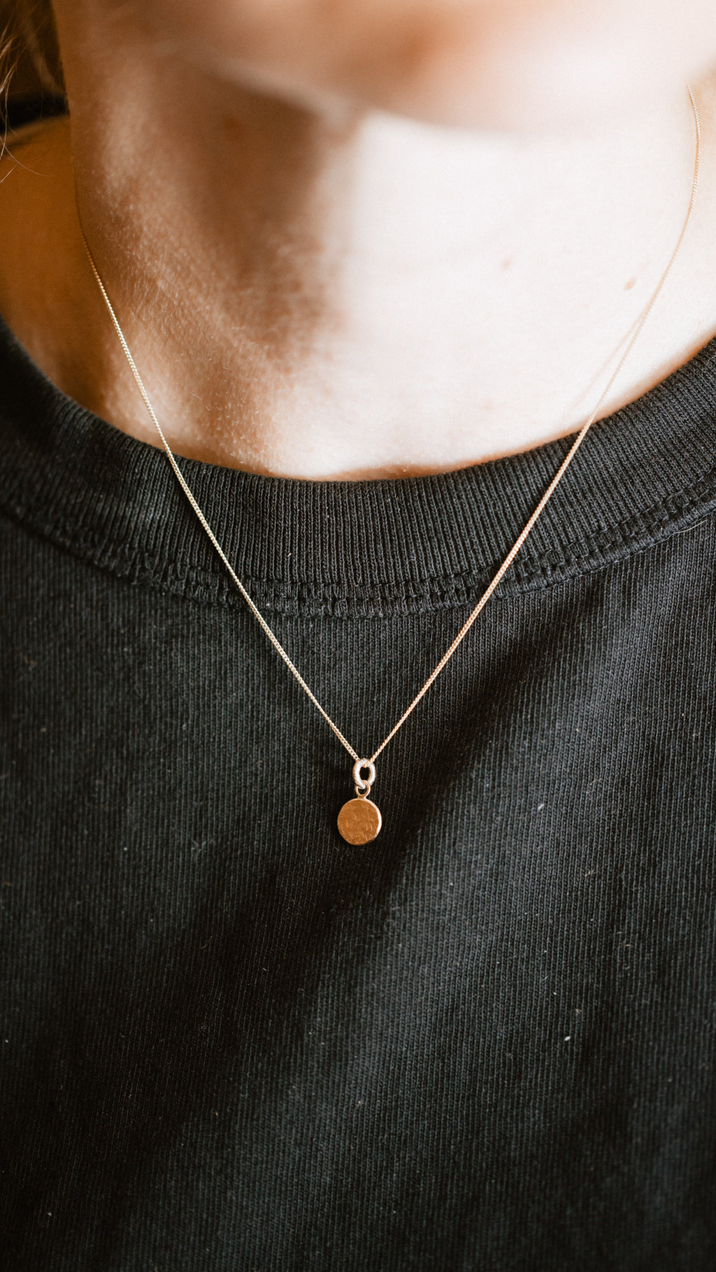 Textured Circle Charm