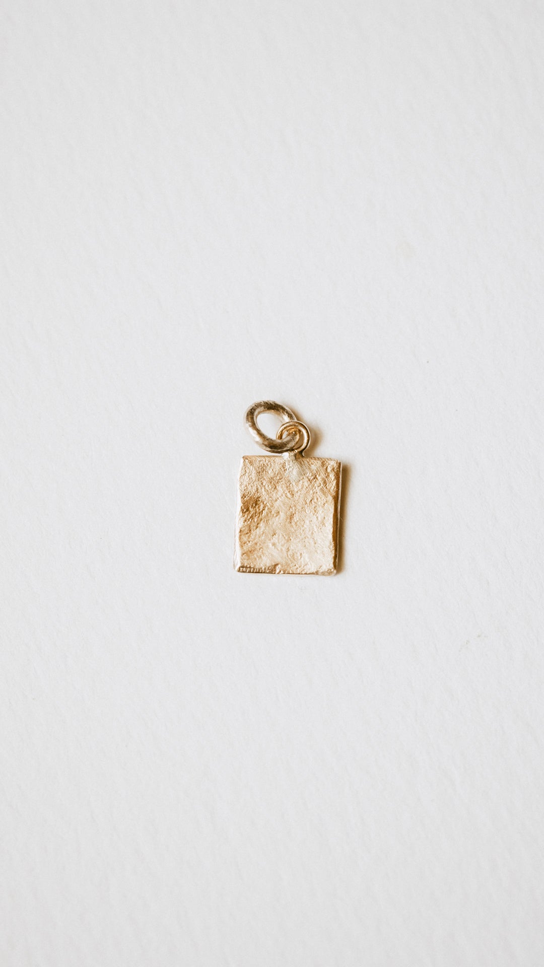 Textured Rectangle Charm