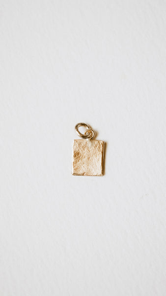 Textured Rectangle Charm