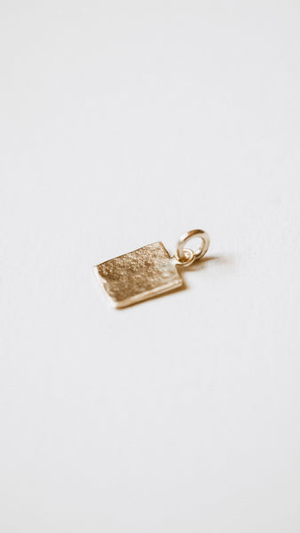 Textured Rectangle Charm
