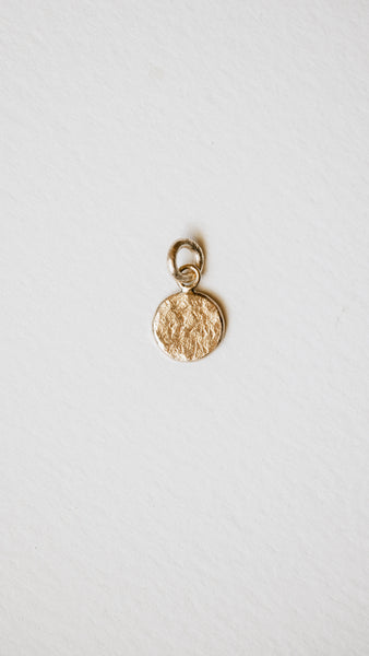 Textured Circle Charm