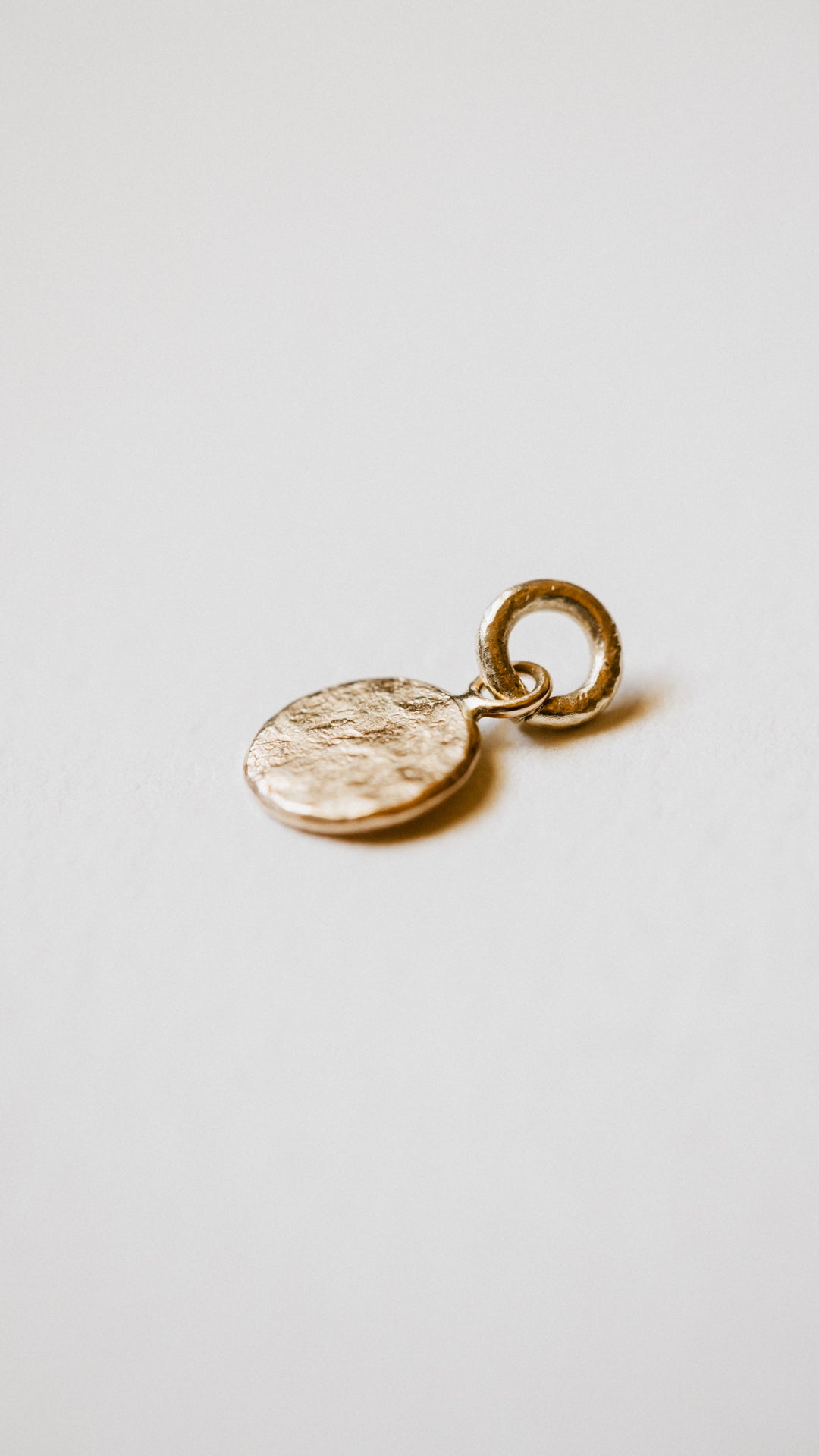 Textured Circle Charm