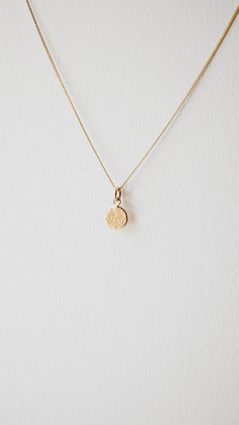 Textured Circle Charm