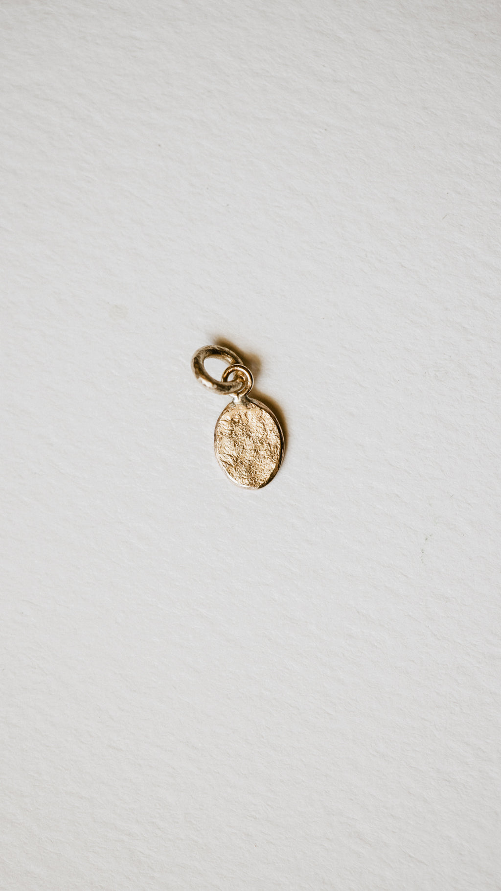 Textured Oval Charm