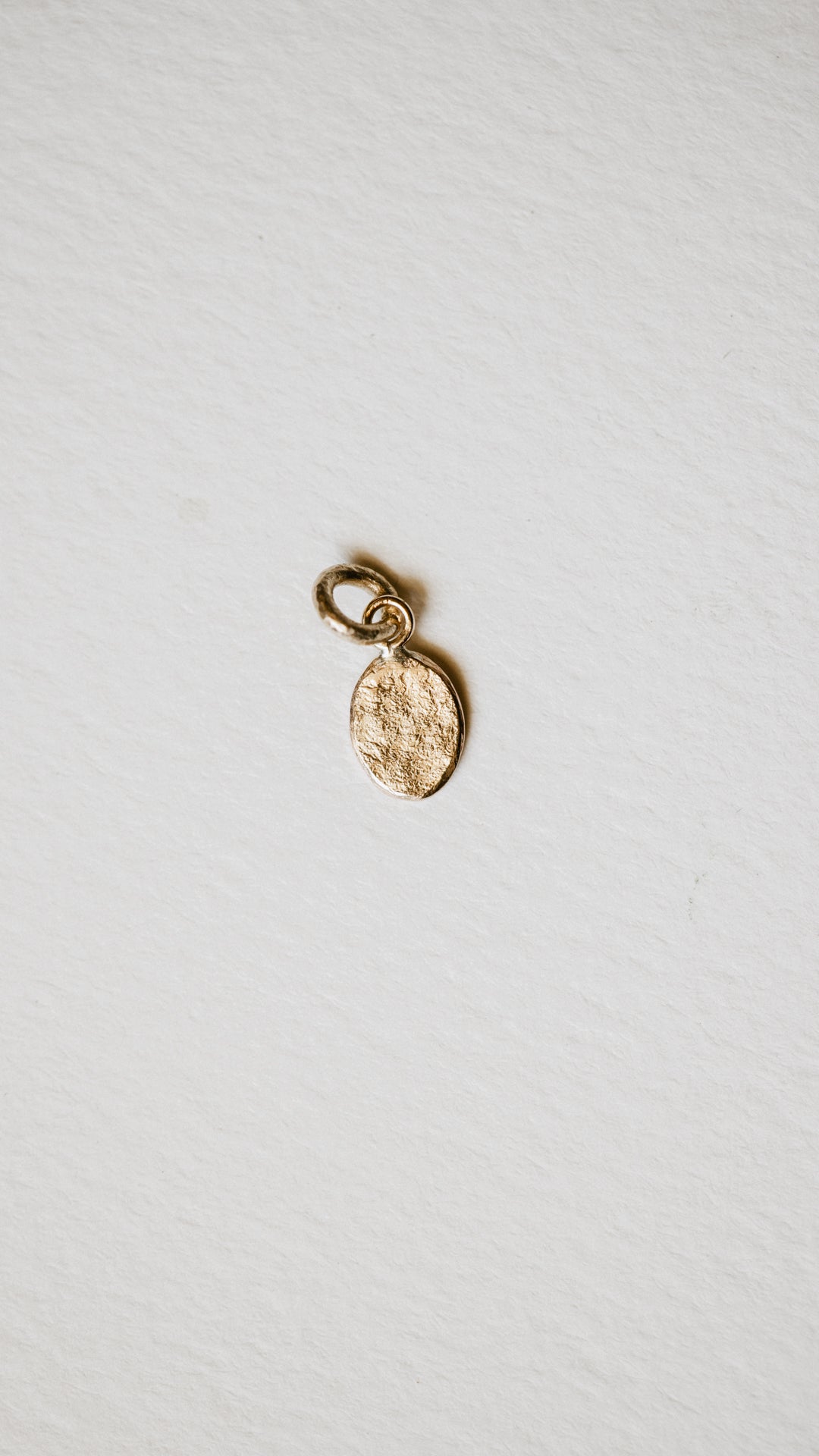 Textured Oval Charm