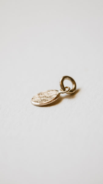 Textured Oval Charm