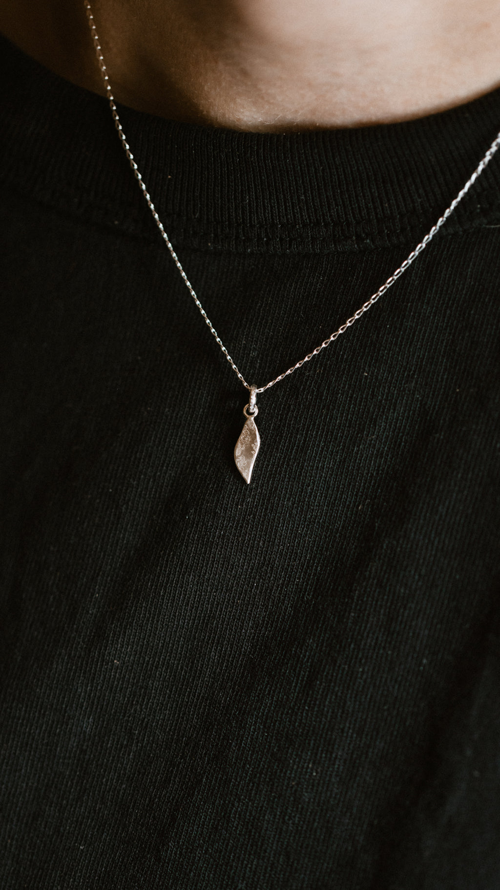 Textured Leaf Charm