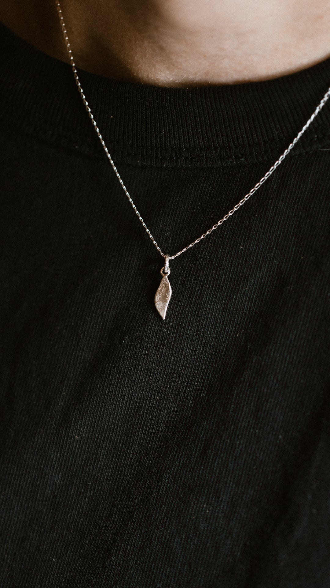 Textured Leaf Charm