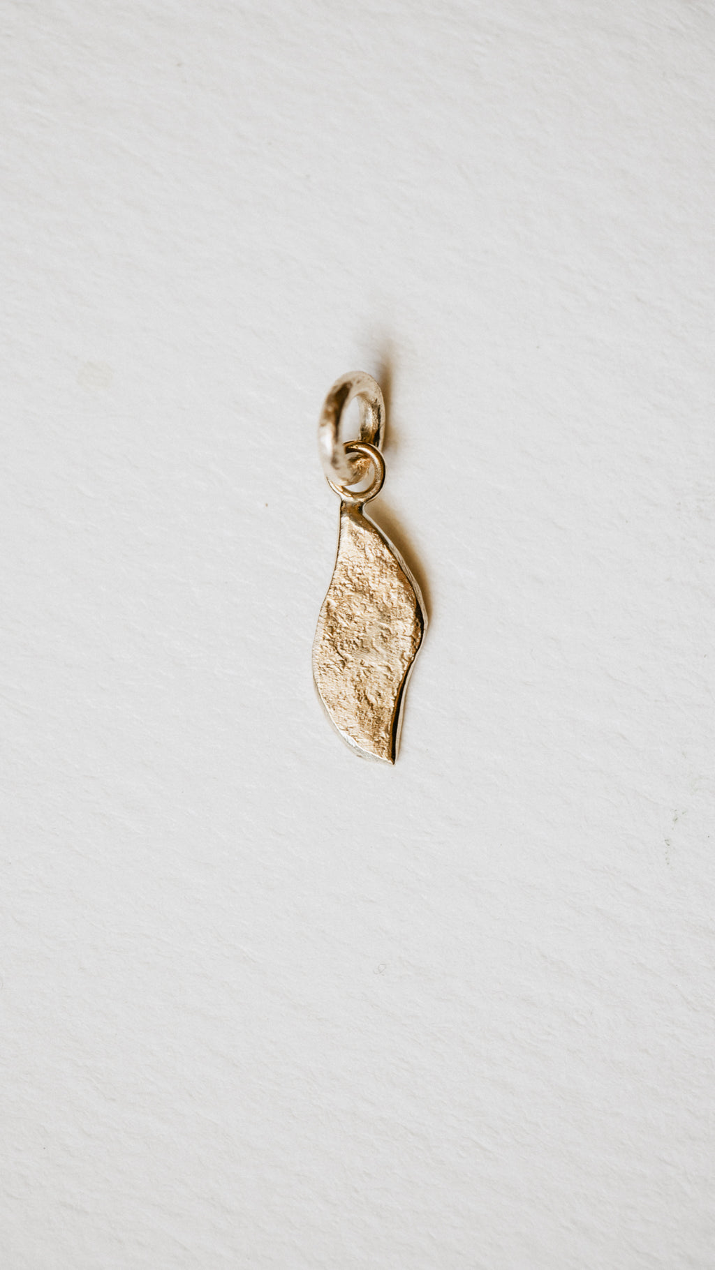 Textured Leaf Charm