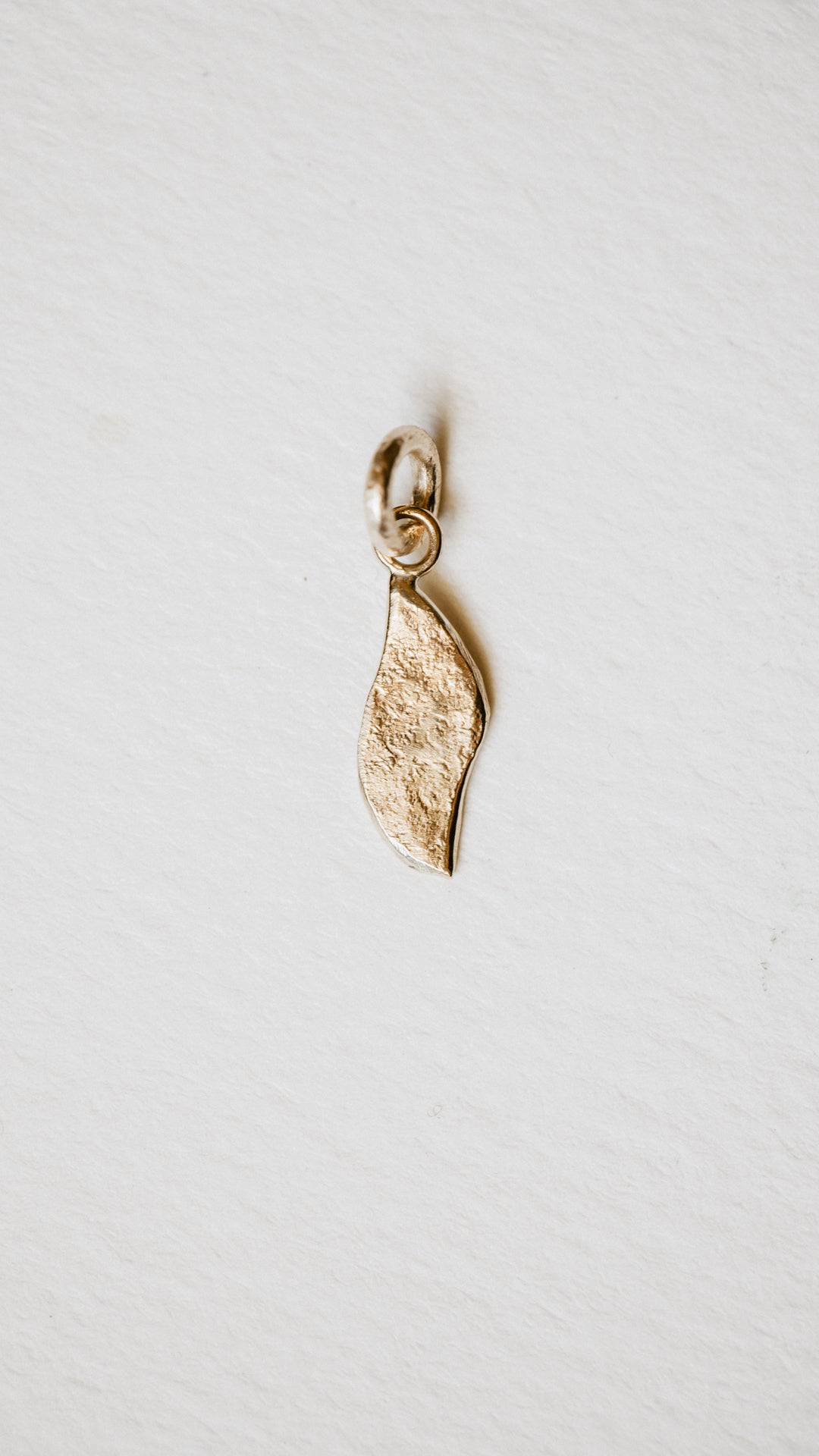 Textured Leaf Charm