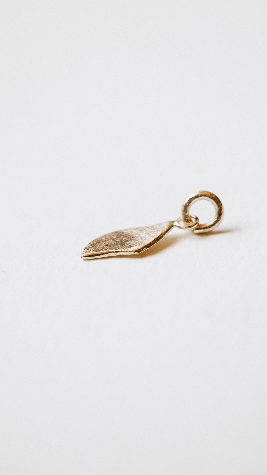 Textured Leaf Charm
