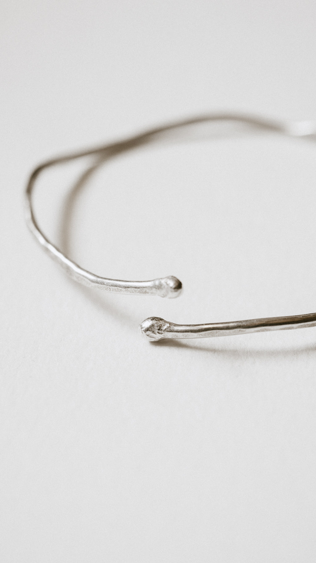 Textured Grevillea Circle Charm Cuff