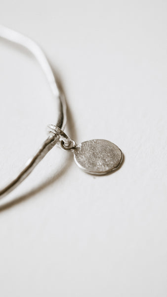 Textured Grevillea Circle Charm Cuff