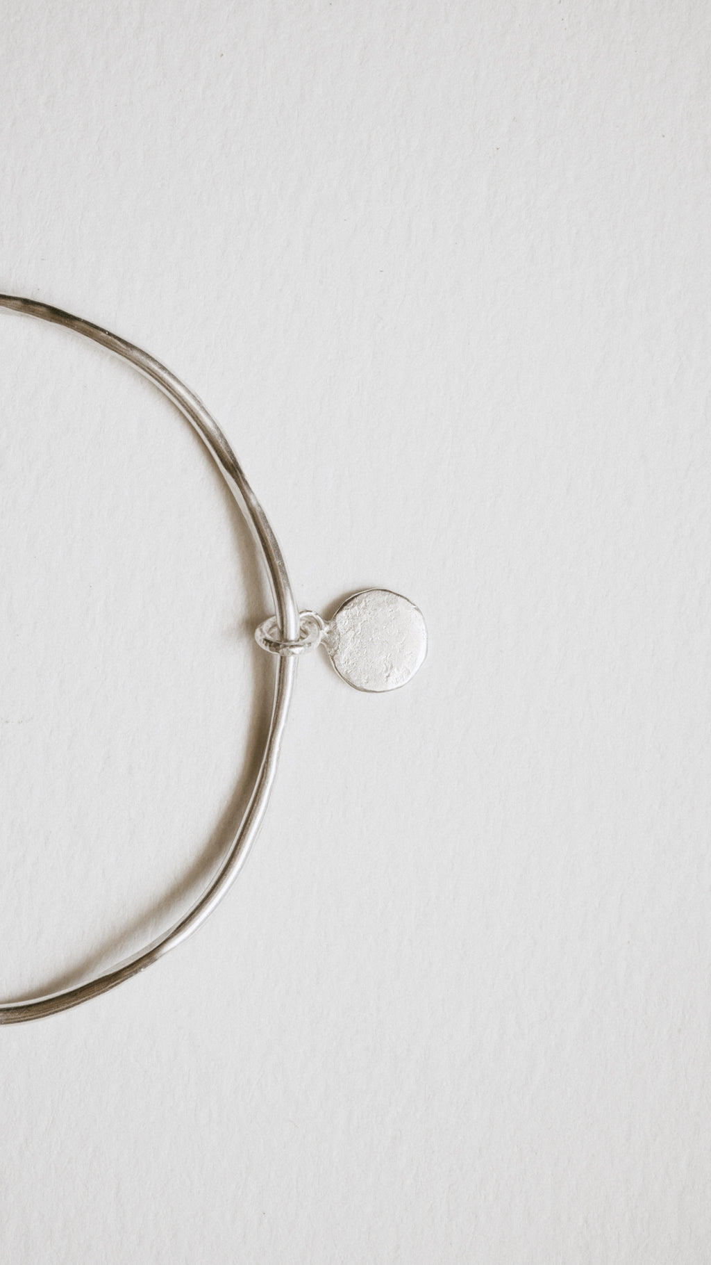 Textured Grevillea Circle Charm Cuff