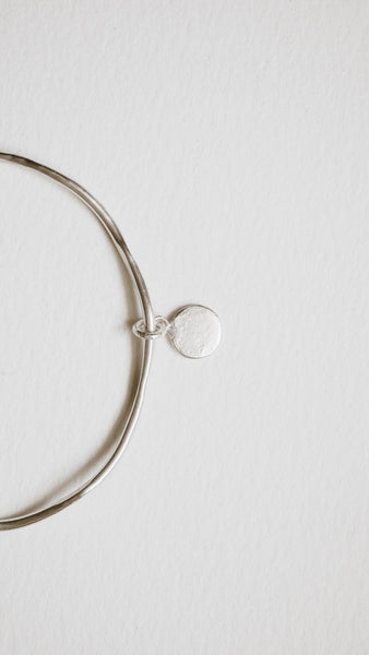 Textured Grevillea Circle Charm Cuff