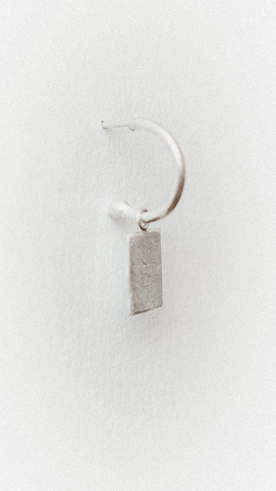 Textured Rectangle Loop Studs