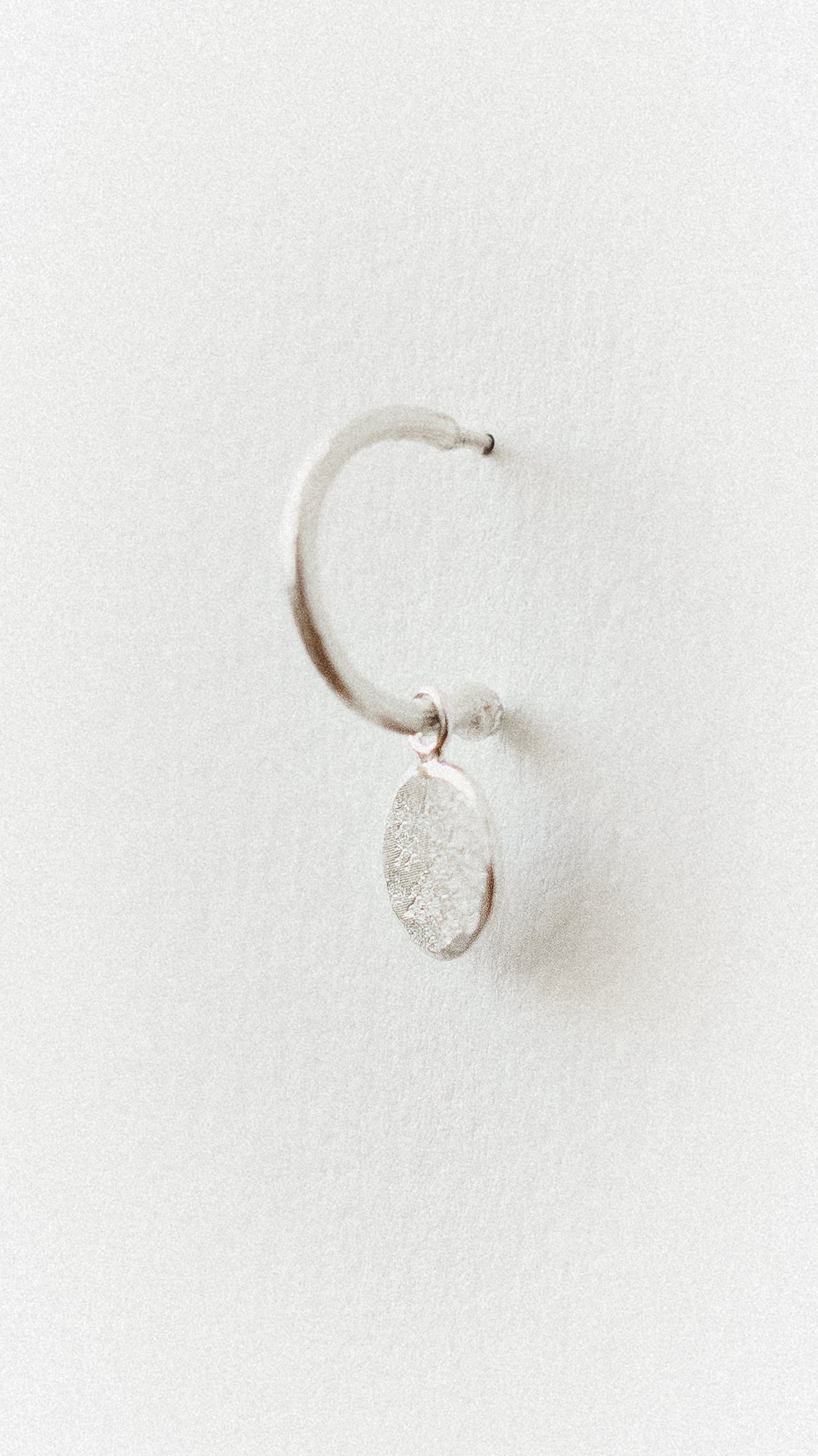 Textured Oval Loop Studs