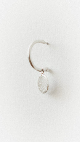 Textured Oval Loop Studs