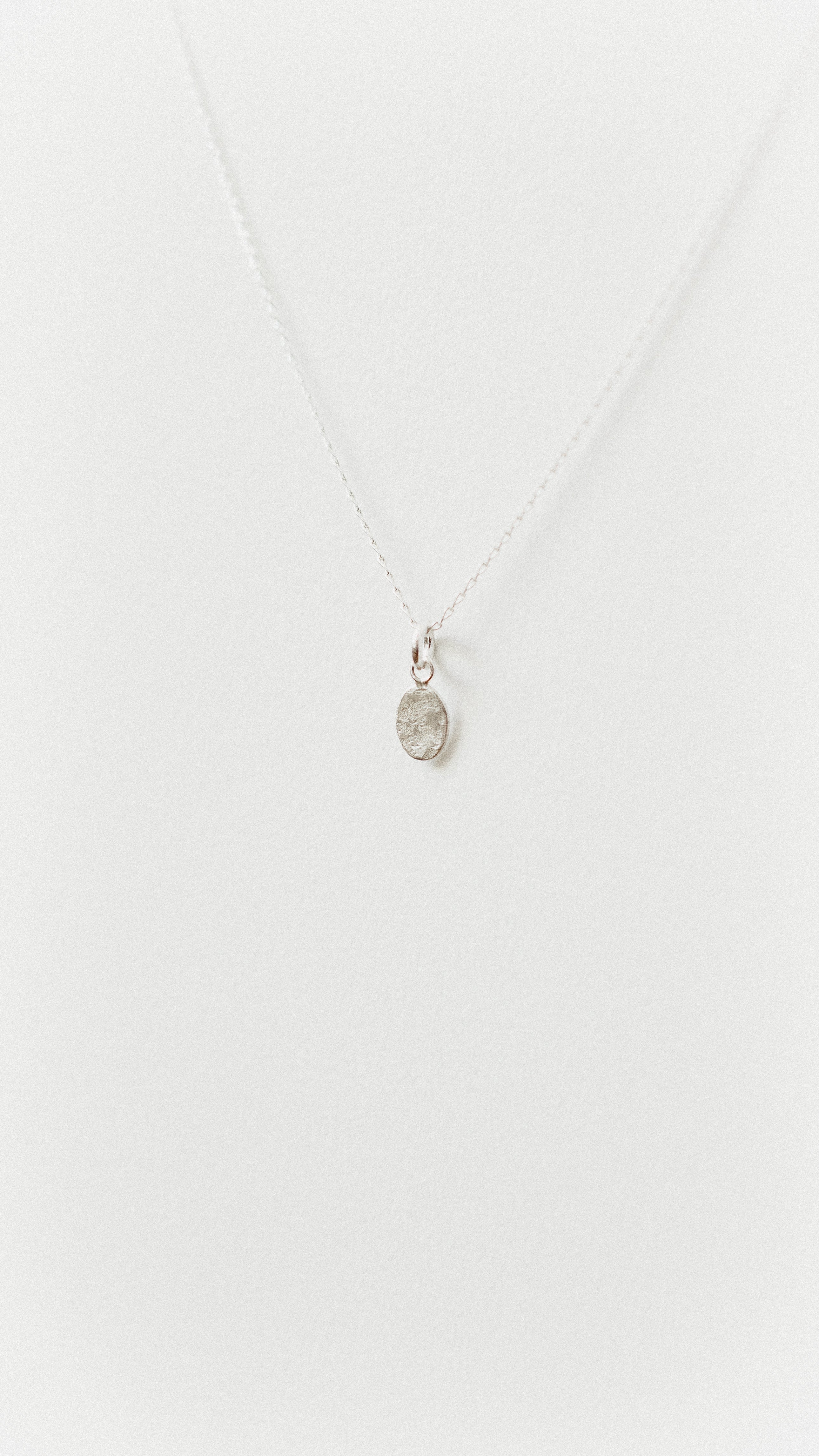 Textured Oval Charm