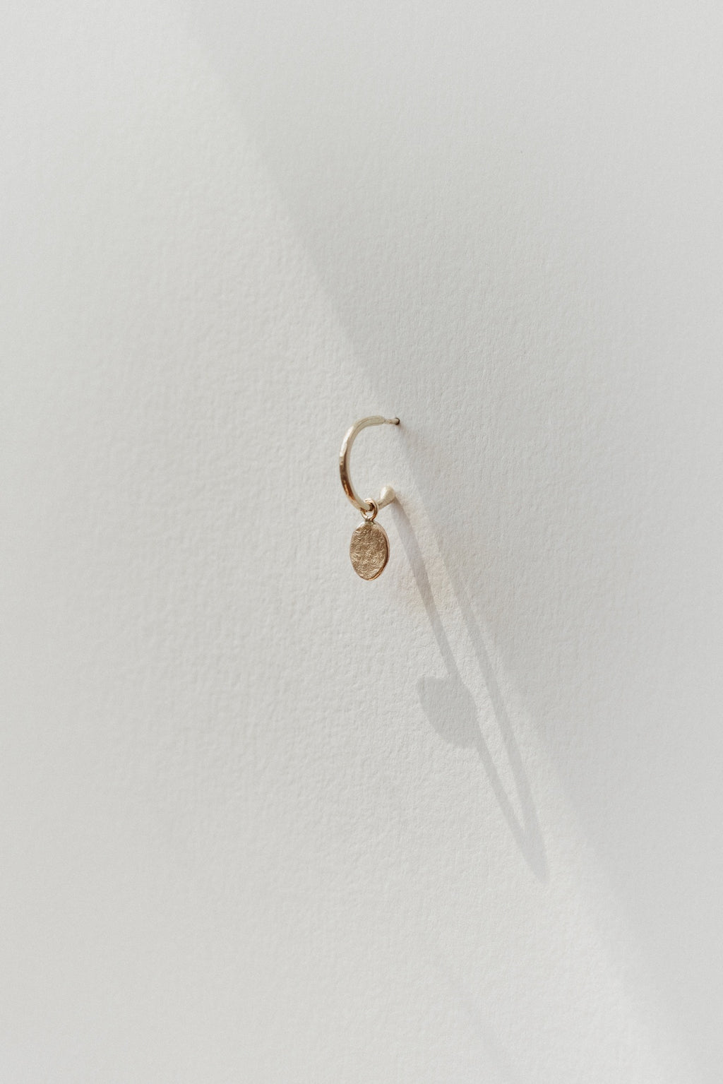 Textured Oval Loop Studs