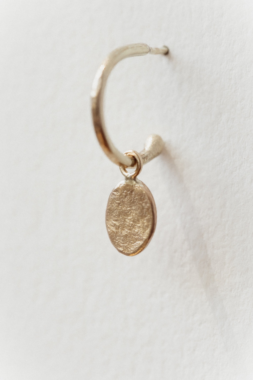 Textured Oval Loop Studs