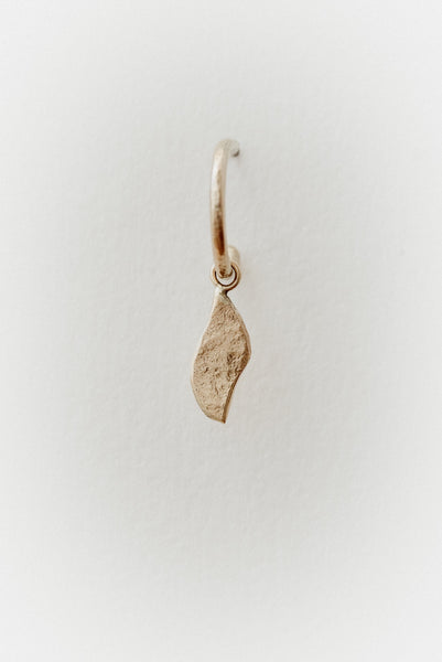 Textured Leaf Loop Studs