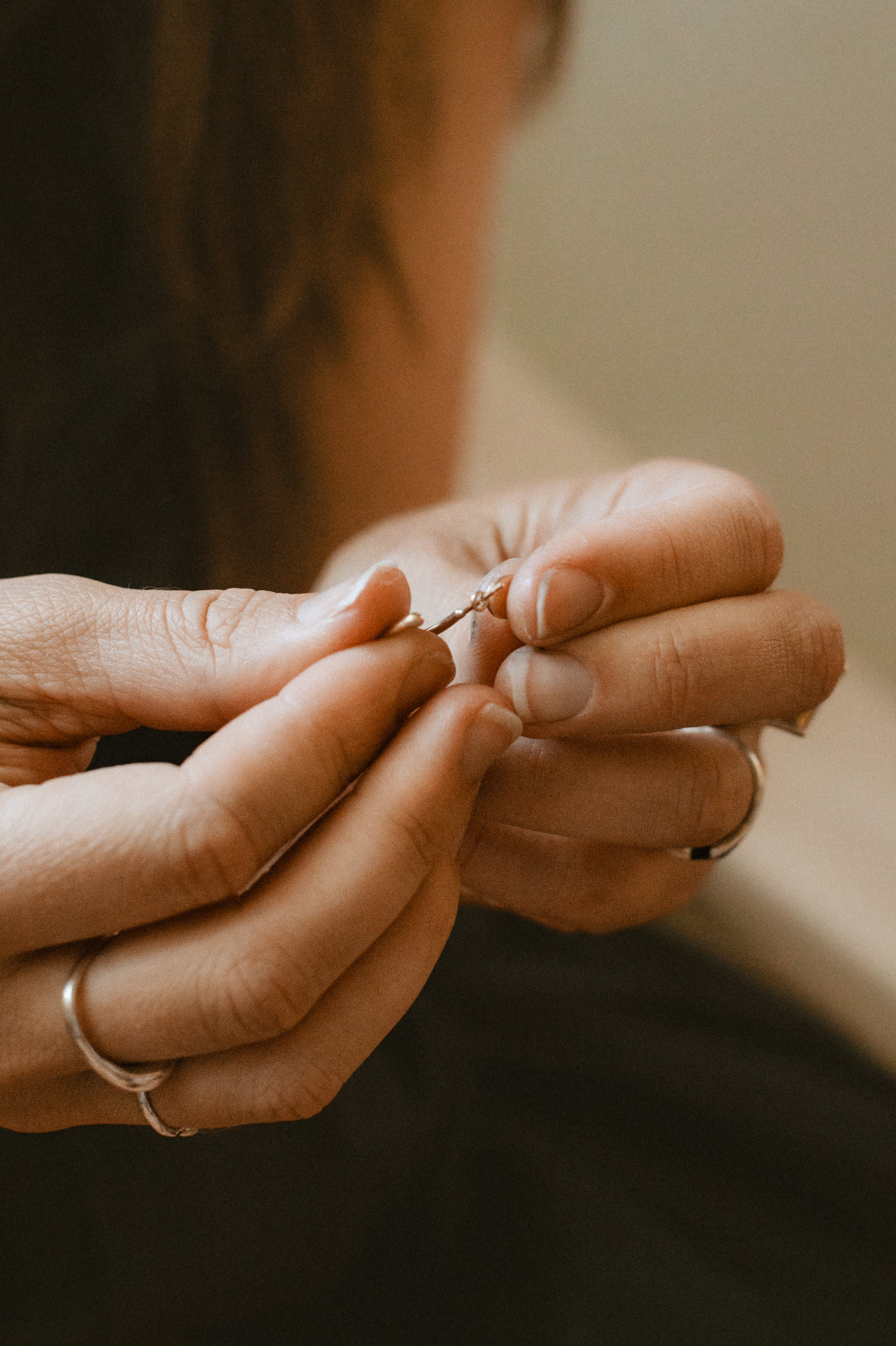 Scribbly Gum Loop Studs