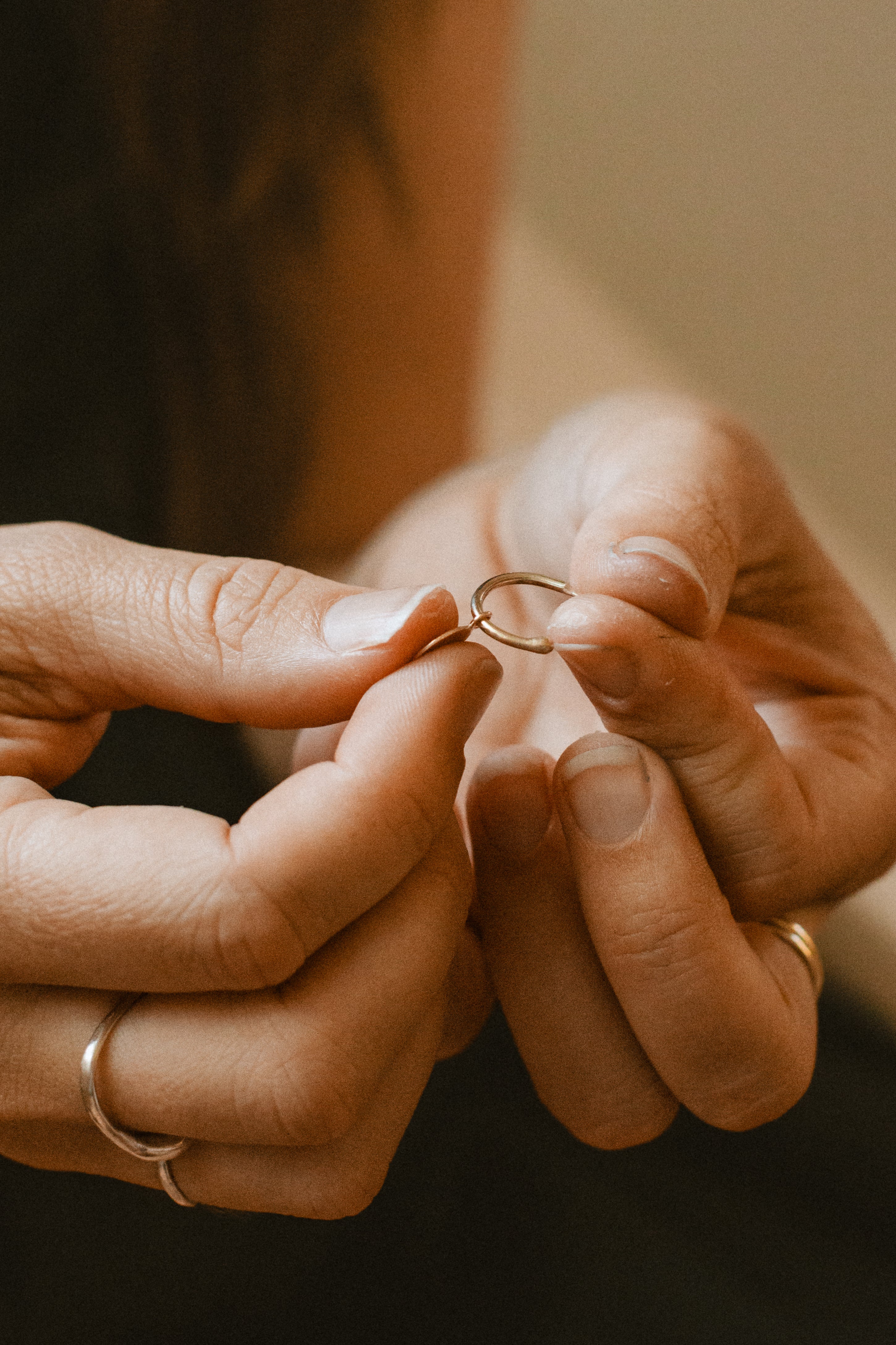Scribbly Gum Loop Studs