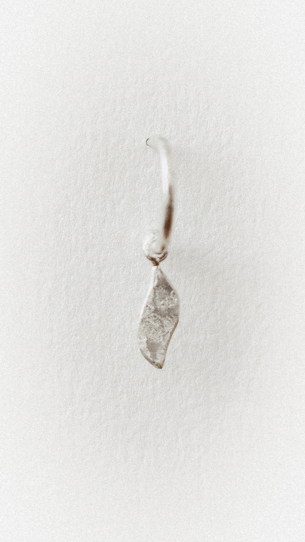 Textured Leaf Loop Studs