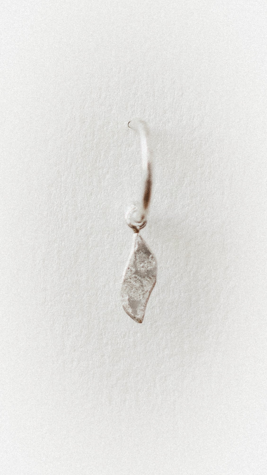 Textured Leaf Loop Studs