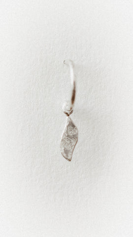Textured Leaf Loop Studs