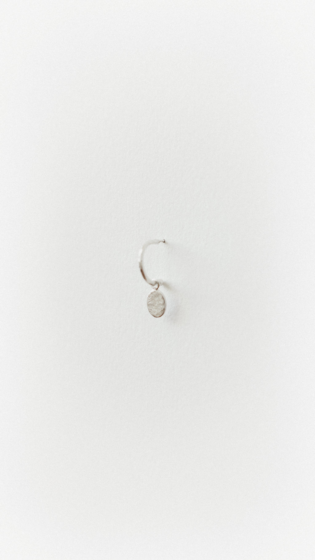 Textured Circle Loop Studs