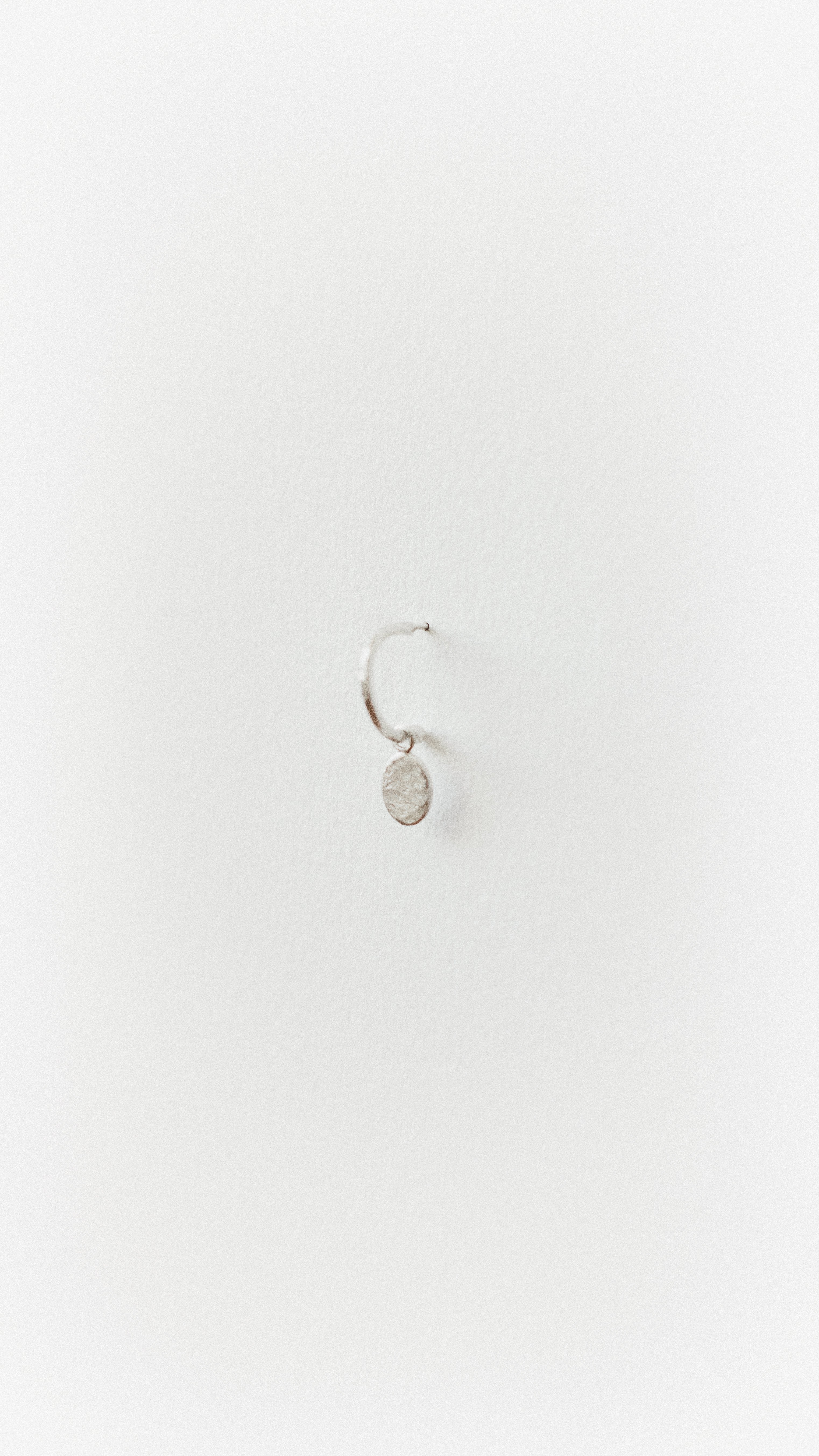 Textured Circle Loop Studs