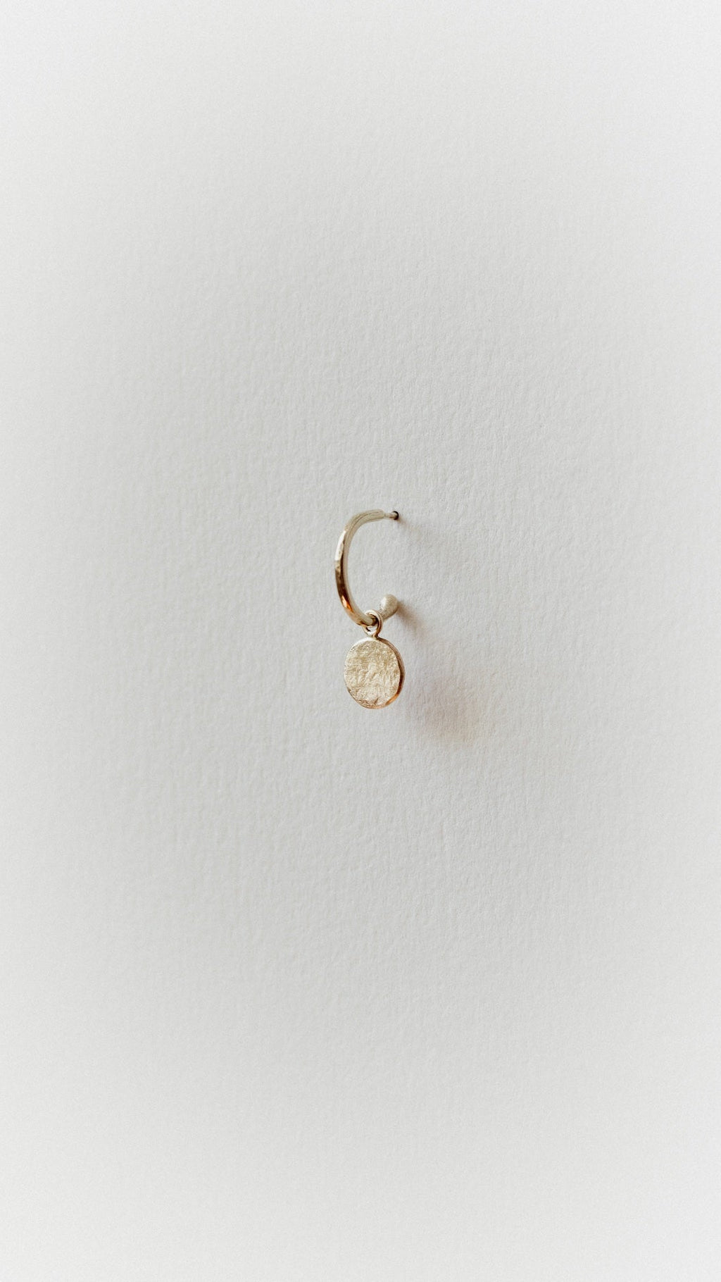 Textured Circle Loop Studs