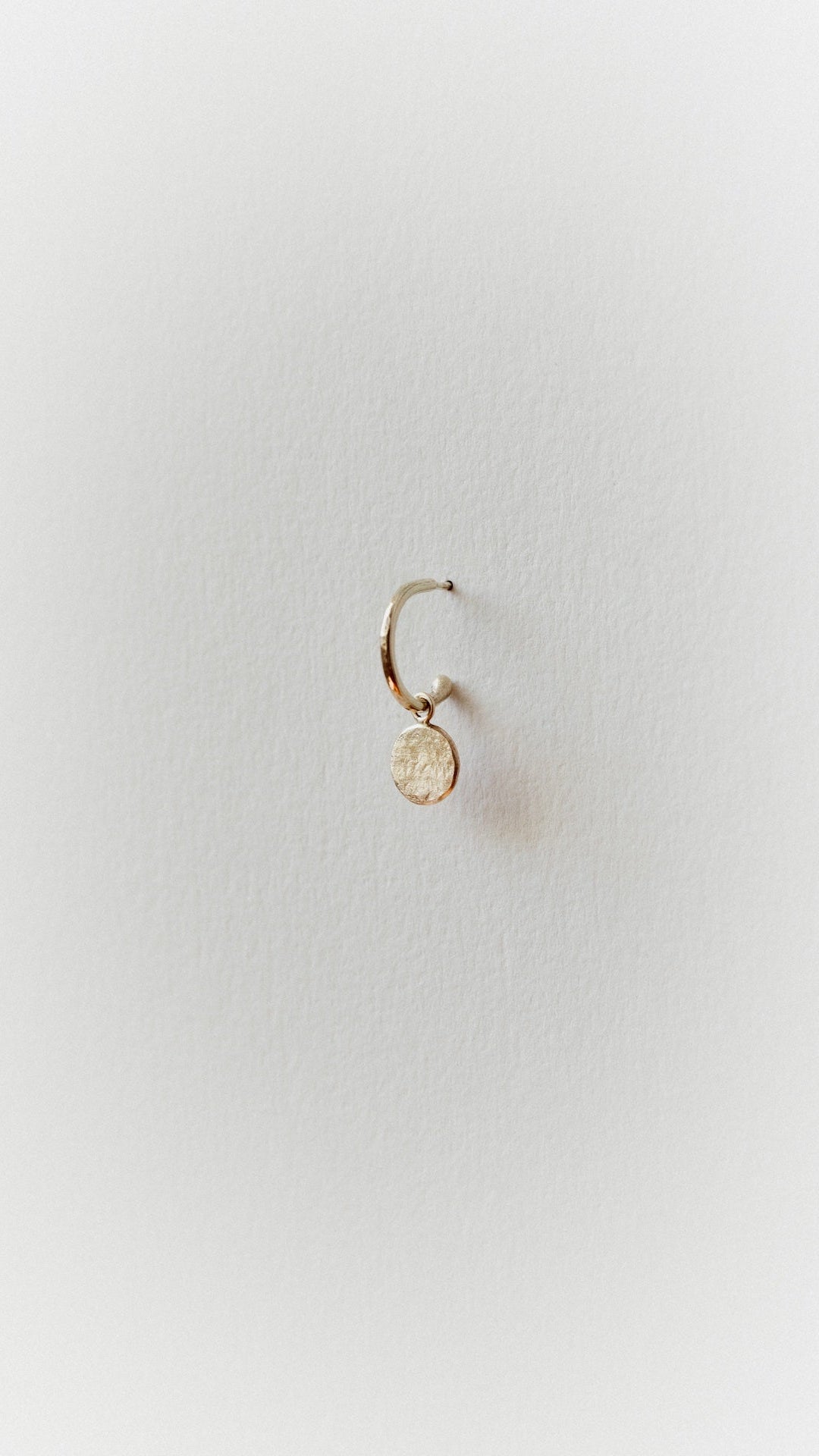 Textured Circle Loop Studs