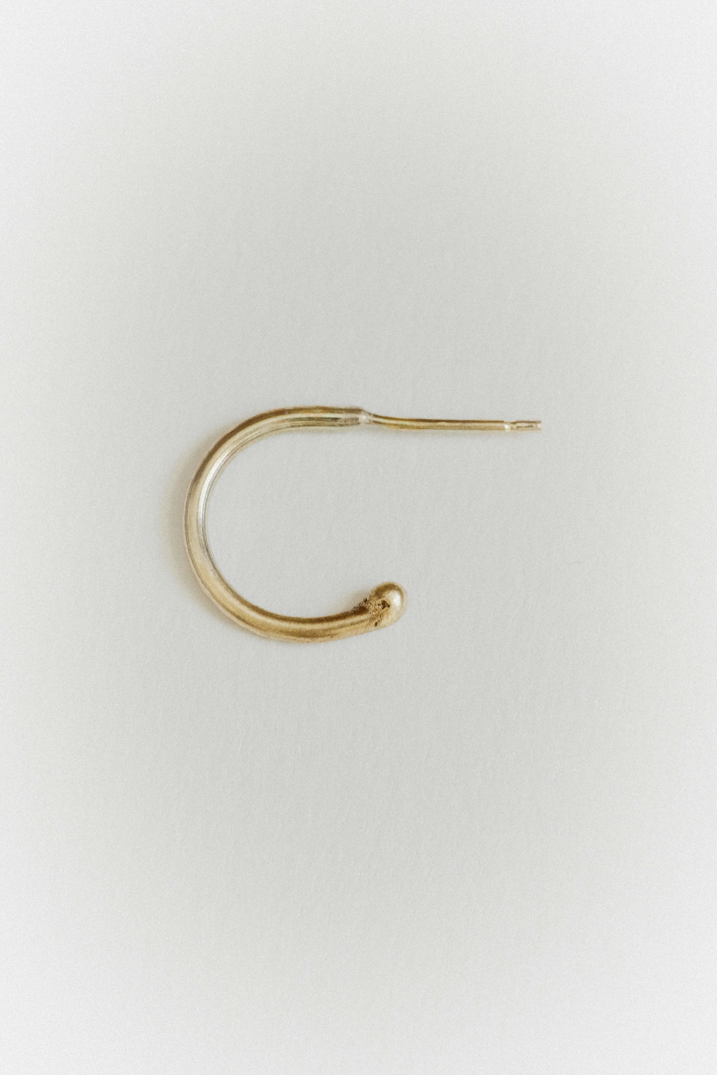 Scribbly Gum Loop Studs - 18ct Yellow Gold