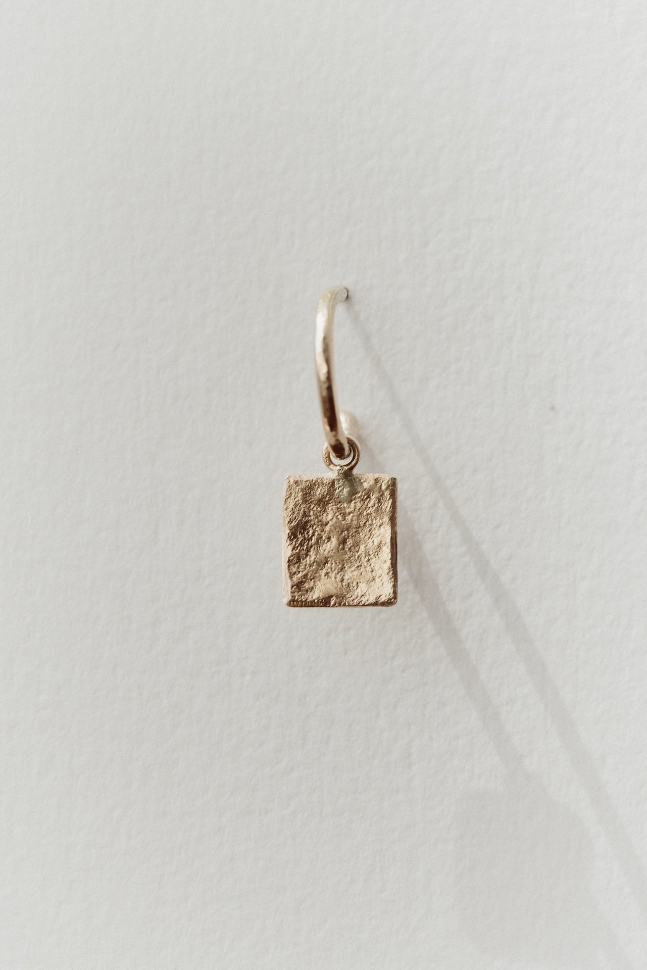 Textured Rectangle Loop Studs
