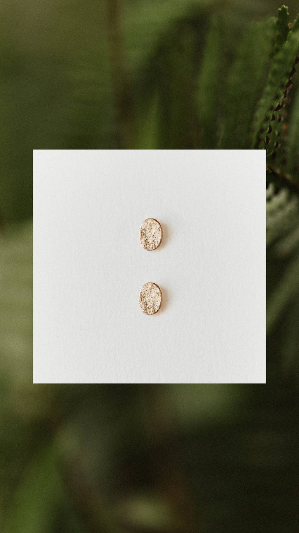 Textured Oval Studs