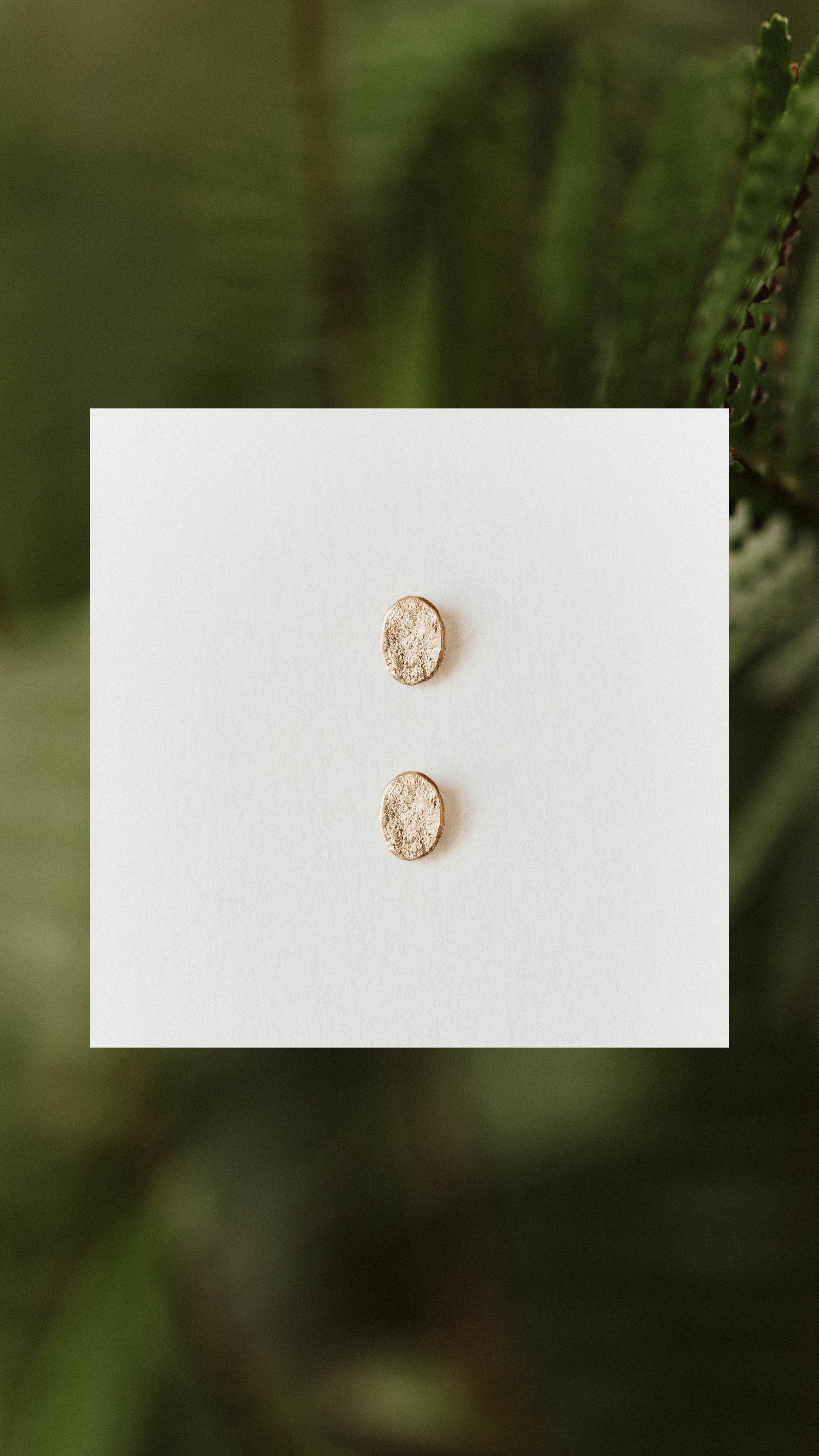 Textured Oval Studs