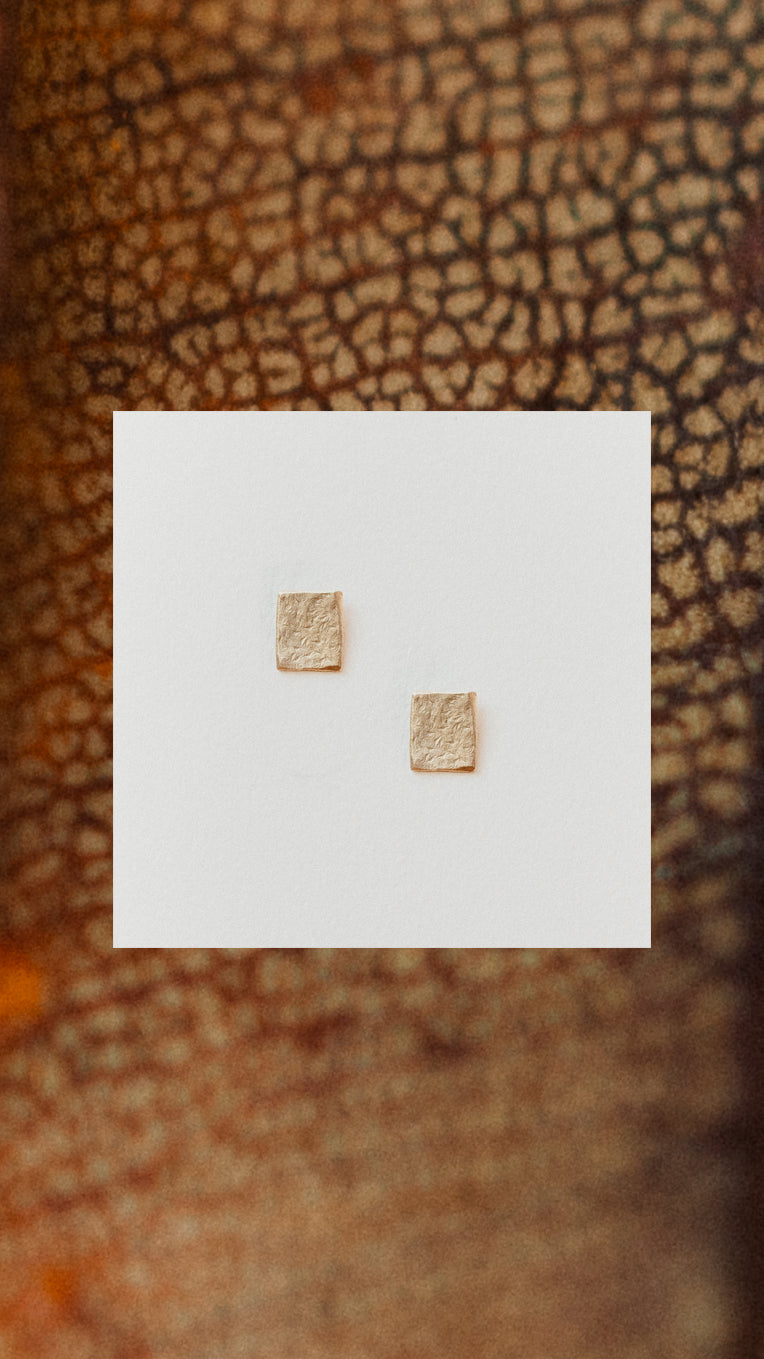Textured Rectangle Studs